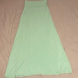 Moa Mint Green Maxi Skirt